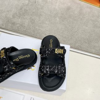 Dior classic platform slides