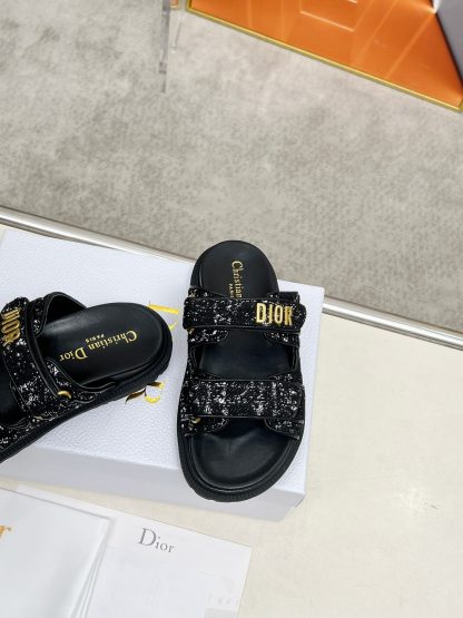Dior classic platform slides