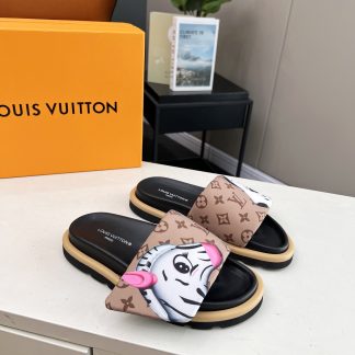Louis Vuitton ol llow comfort flat sandals