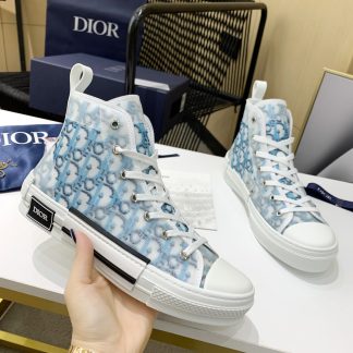 Dior KAWS heavy joint frosted stitching high-top casual shoes