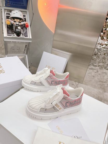 Dior shell toe casual white shoes