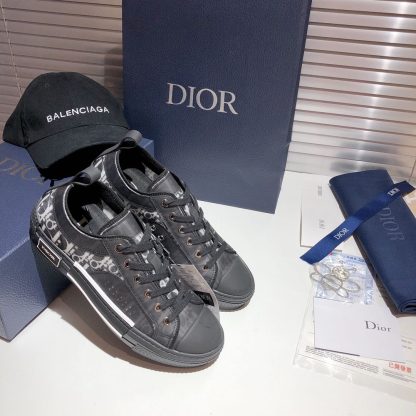 Dior black collaboration casual shoes