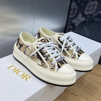 Dior Thick-soled Canvas Shoes