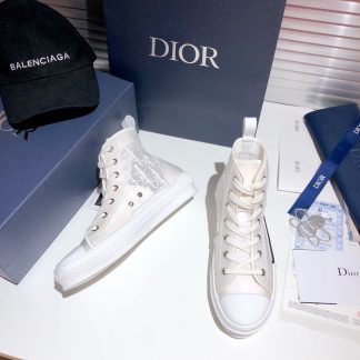 Dior classic white high-top espadrilles