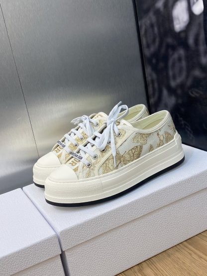 Dior Monogram Embroidered Casual Sneakers