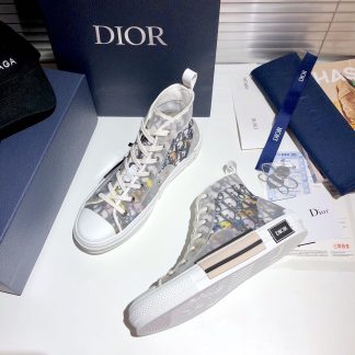 Dior frosted high-top loafers