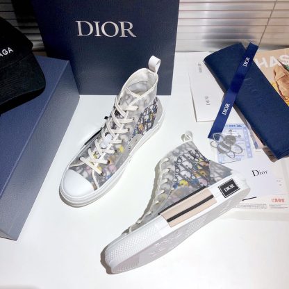 Dior frosted high-top loafers