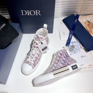 Dior color-blocked high-top sneakers
