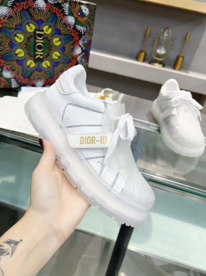 Dior Transparent Bottom White Casual Shoes
