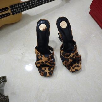 Ysl leopard print high heel ysl sandals high heels