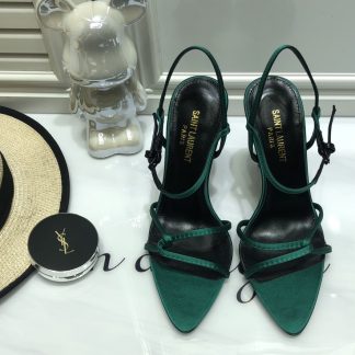 Ysl satin strap exquisite high heels