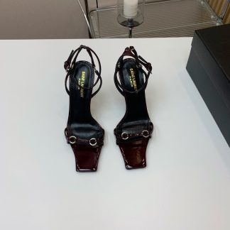 Ysl square-toed high heel sandals