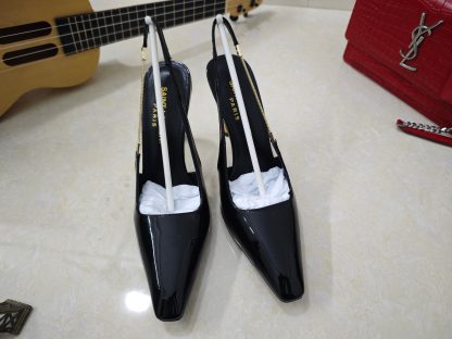 YSL high heels, classic YSL letter high-heeled sandals