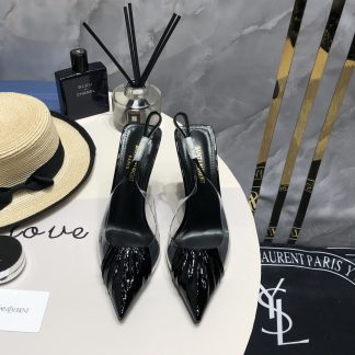 Ysl shiny sandals high heels