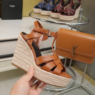 Ysl women's fashionable wedge high heels