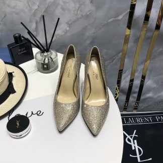 Ysl Elegant Full Diamond Crystal High Heels