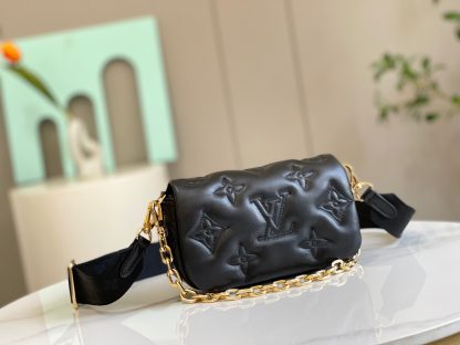 Louis Vuitton New Three-Color Wallet on Strap Handbag