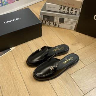 Chanel Early Spring Black Classic Perfect Match Flash Brick Daily Sandals
