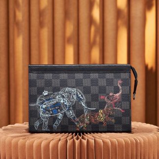 Louis Vuitton Clutch Crossbody Bag Dual-purpose Gaston Wearable Wallet Handbag