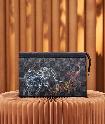 Louis Vuitton Clutch Crossbody Bag Dual-purpose Gaston Wearable Wallet Handbag