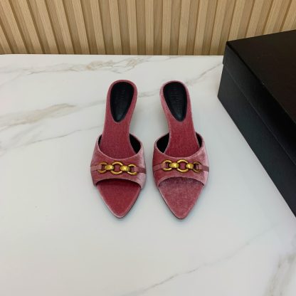 Ysl stylish high-heeled sandals