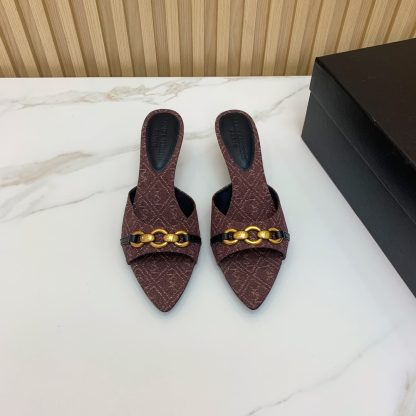 Ysl elegant high-heeled sandals