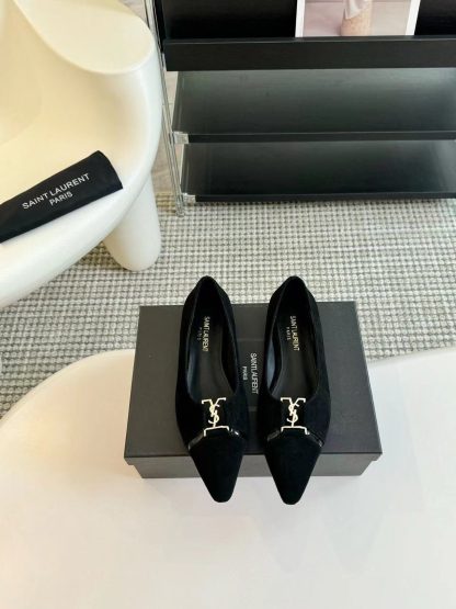 Ysl pointed flat shoes