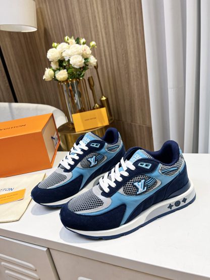 Louis Vuitton breathable diamond mesh sneakers