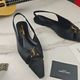 YSL flat-soled YSL logo sandals