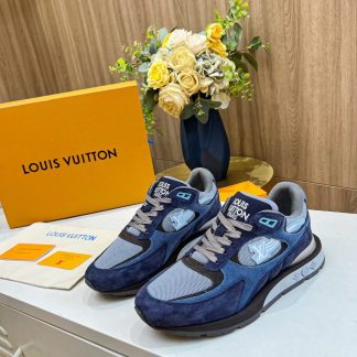Louis Vuitton breathable diamond mesh sneakers