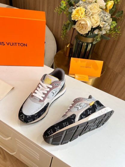 Louis Vuitton breathable diamond mesh sneakers