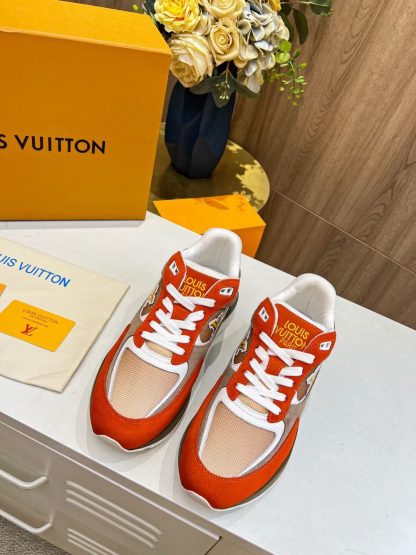 Louis Vuitton breathable diamond mesh sneakers