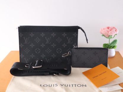 Louis Vuitton Black Flower Alpha Wearable Wallet