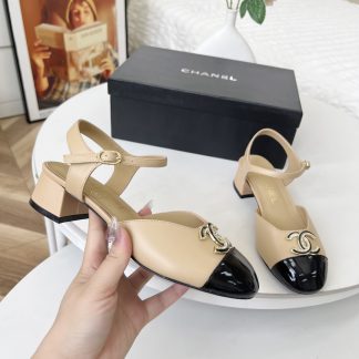 Chanel Spring-Summer Dance Shoes Collection New Apricot Sandals