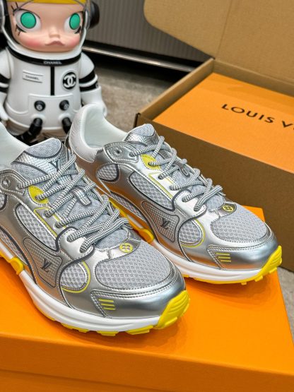Louis Vuitton Olympia series couples' models Silver Horn King leisure sports shoes running shoes - Image 2