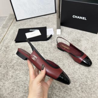 Chanel Spring and Summer Dancing Shoes Series New Red Retro Sandals