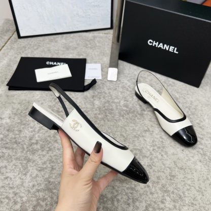 Chanel Spring and Summer Dancing Shoes Series New White Retro Sandals