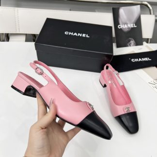Chanel Early Spring Dance Shoes Series New Small Round Head Pink Retro Feeling Sandals