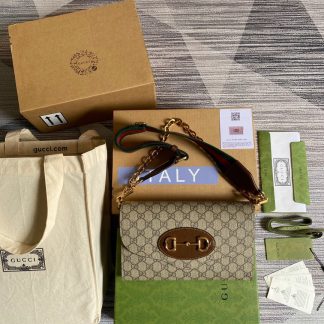 Gucci horsebit envelope chain bag