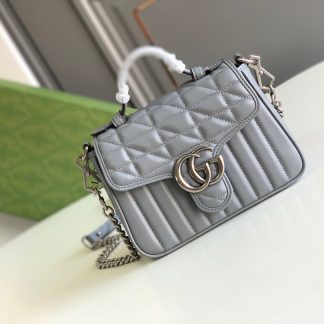 Gucci Marmont gray handbag