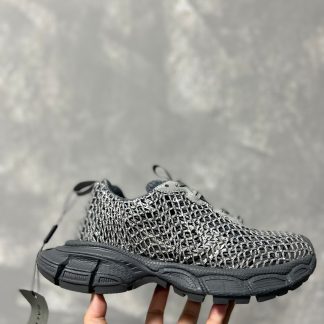 Balenciaga stylish mesh diamond sneakers