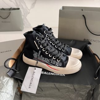 Balenciaga high-top vintage casual fabric shoes