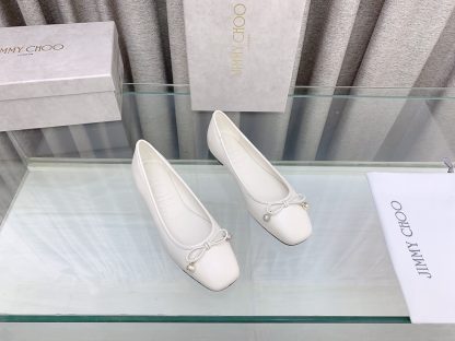Jimmy Choo Butterfly Pearl Flat Ballet Shoes