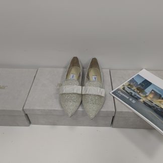 Jimmy Choo Fashion Net Bow Flat Shoes