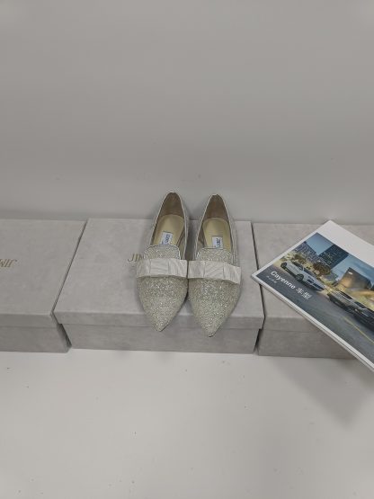 Jimmy Choo Fashion Net Bow Flat Shoes