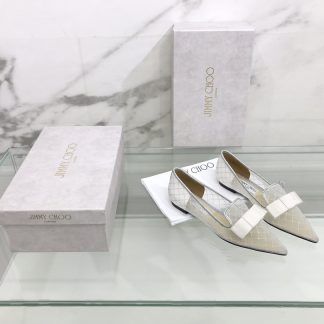 Jimmy Choo new lace embroidery series flat shoes