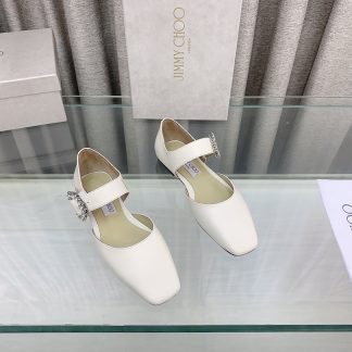 Jimmy Choo New Mary Jane Hollow Shoes Flats