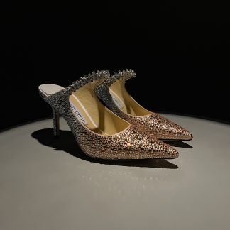 Jimmy Choo pointed toe high heel crystal shoes