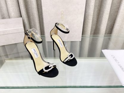 Jimmy Choo classic elegant diamond buckle fashion high heels