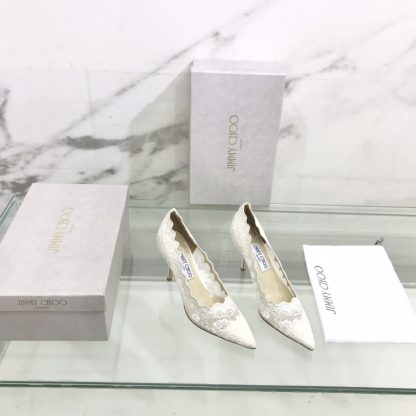 Jimmy Choo lace high heels
